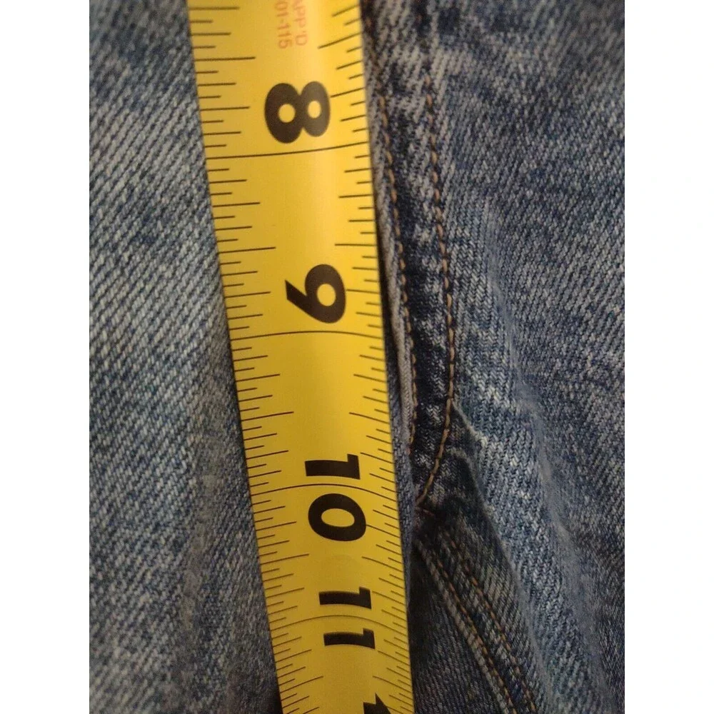 AMERICAN EAGLE Mom Jeans Women's Size 2 STRIGID High Rise Baggy Straight Ripped - Picture 14 of 14